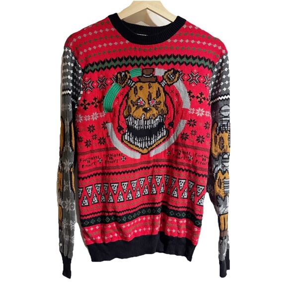 X Theory Wear Ugly Other - Five Nights at Freddys X Theory Wear Sweater Small Ugly Christmas Novelty Gamer